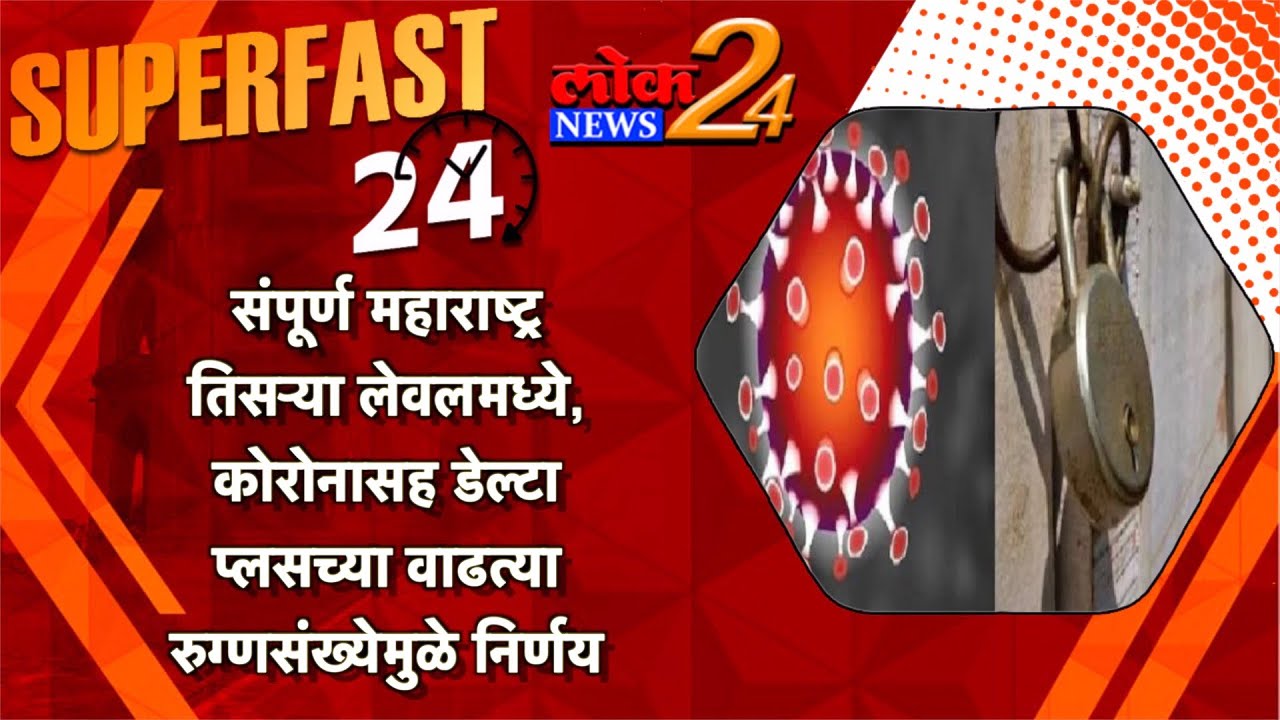 संपूर्ण महाराष्ट्र तिसऱ्या लेवलमध्ये , कोरोनासह डेल्टा प्लसच्या वाढत्या रुग्णसंख्येमुळे निर्णय  LokNews24