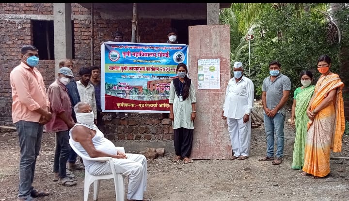 कृषीकन्या पुंड हिने केले माका येथील शेतकऱ्यांना मार्गदर्शन