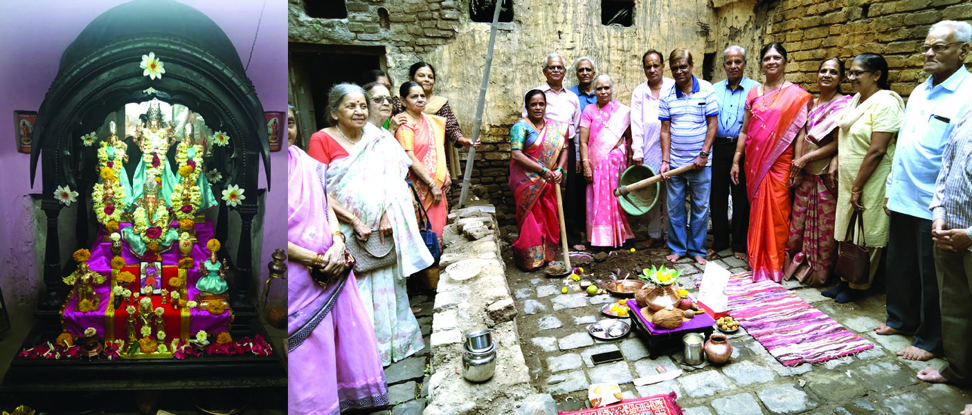 पेशवेकालीन बालाजी मंदिराचा होणार जीर्णोध्दार ; नगर अर्बन बँक चौकात भूमिपूजन उत्साहात