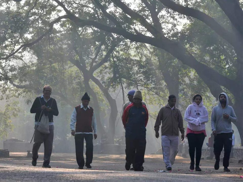 देशभरात तापमान घटले, दिल्लीत प्रदूषणात मोठी वाढ