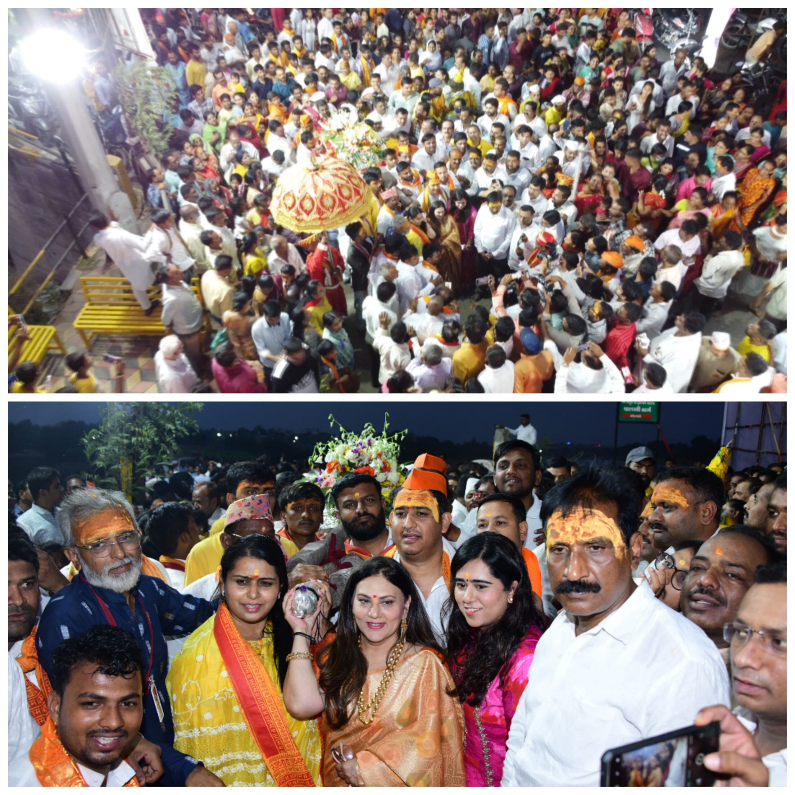श्री साईगाव पालखीचे पूजन करून आ. काळेंनी दिल्या शुभेच्छा श्री साईगाव पालखीचे पूजन करून आ. काळेंनी दिल्या शुभेच्छा