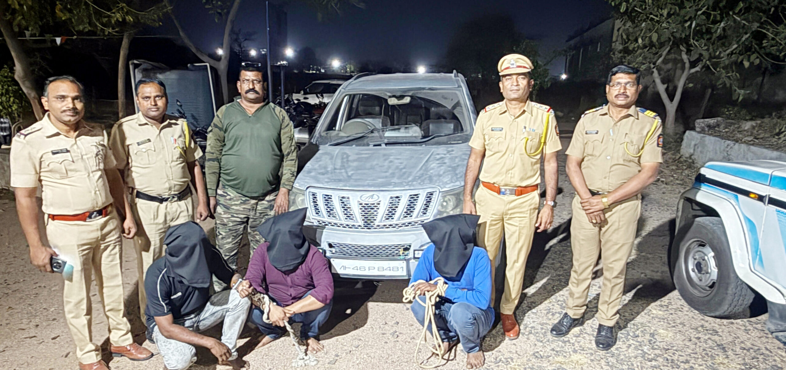 कार मध्ये गाईचे वासरू कोंबून नेणारे आरोपी पकडण्यात रामतीर्थ पोलिसांना आले यश