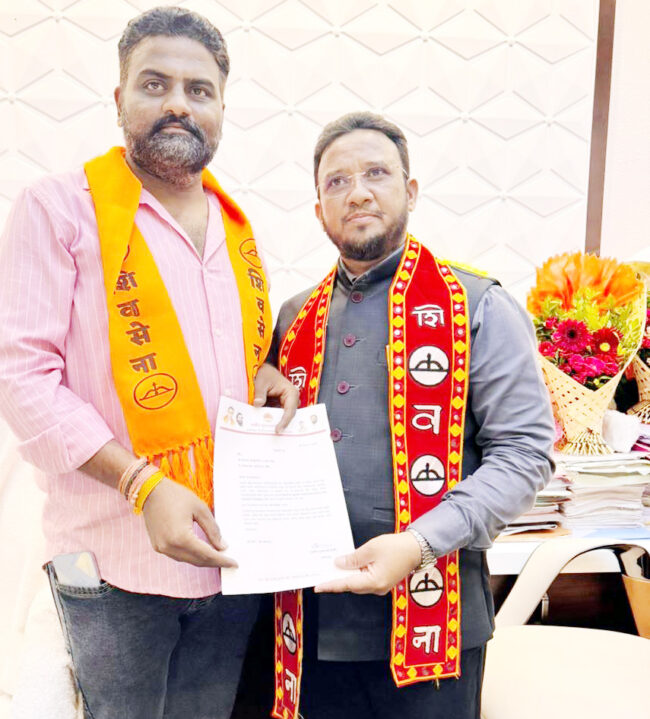 शिवसेना (शिंदे गट) अल्पसंख्यांक विभाग बीड जिल्हाप्रमुखपदी ए. एस. गोलू यांची नियुक्ती