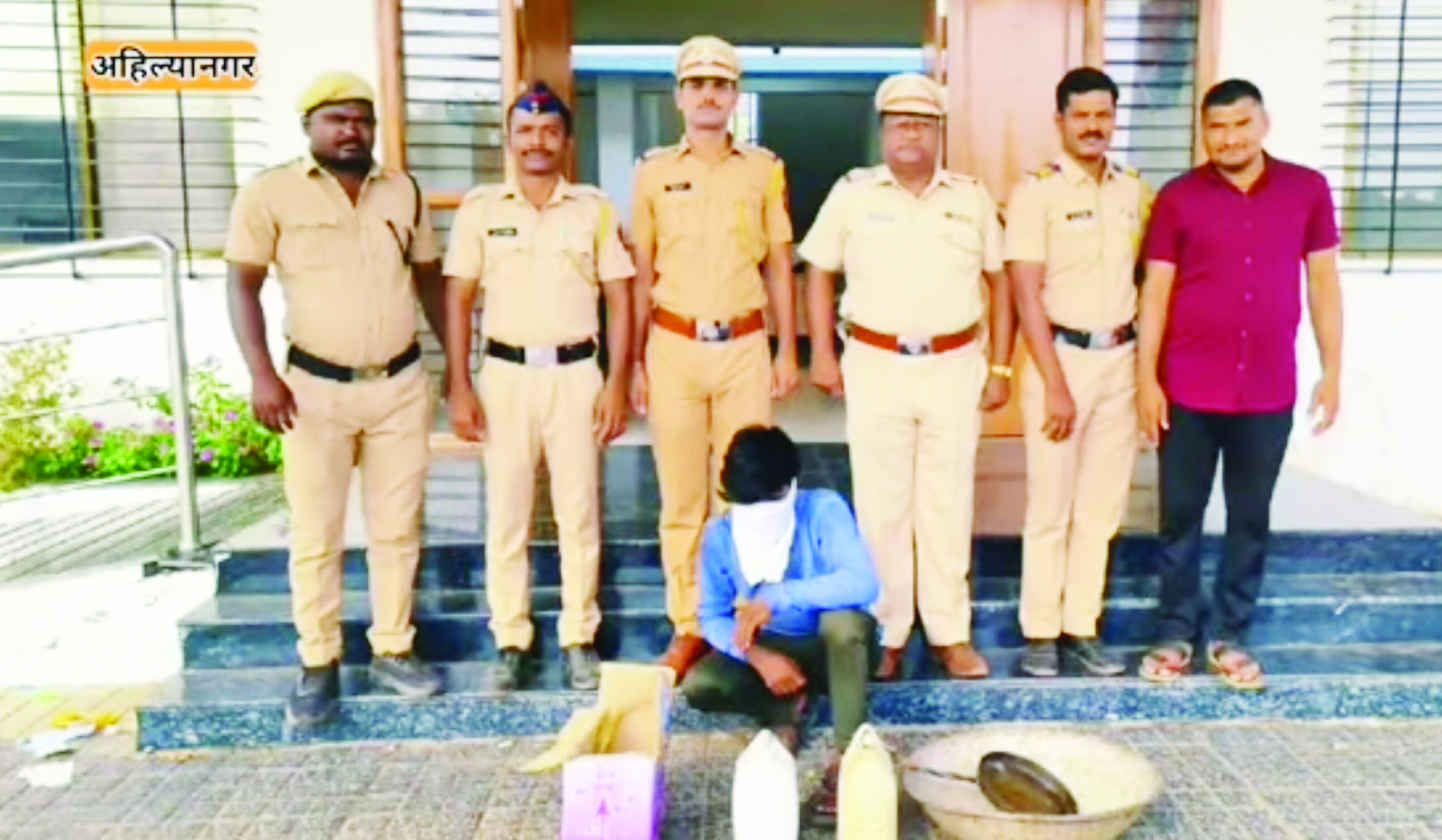 पाथर्डी पोलिसांचा अवैध दारू व्यवसायावर छापा; गावठी हातभट्टी उद्ध्वस्त करून आरोपीला अटक